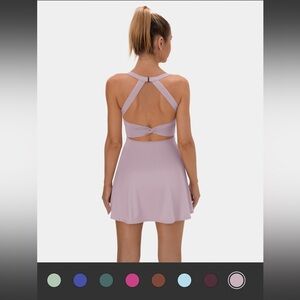 Halara Backless Twisted Active Dress - Easy Peezy Edition